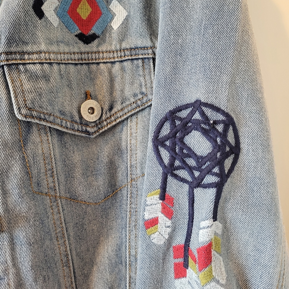 Embroidered Denim Jacket - Picture 3 of 16